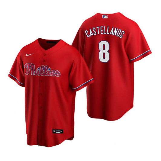 Nick Castellanos Philadelphia Phillies base red jersey