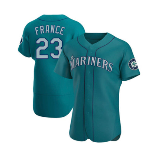 Ty France Seattle Mariners teal jersey