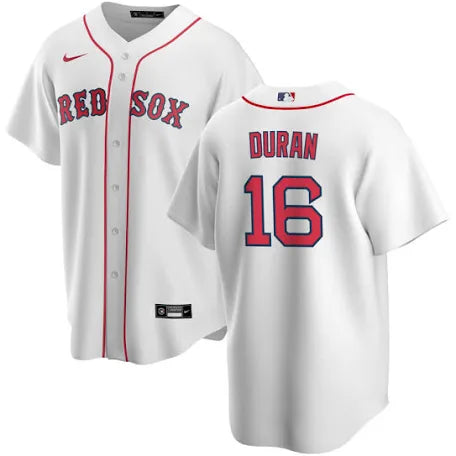 Jarren Duran Boston Red Sox home white jersey