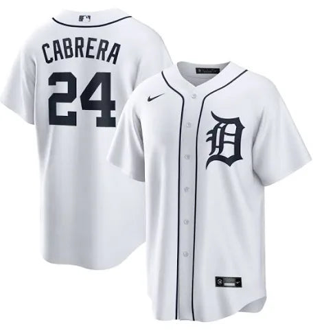 Miguel Cabrera Detroit Tigers home white jersey