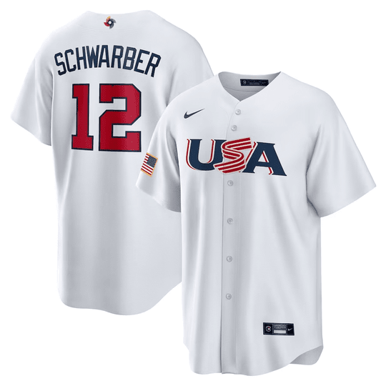 Kyle Schwarber Team USA white jersey