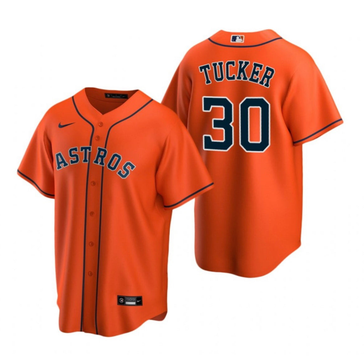 Kyle Tucker Houston Astros orange alternate jersey