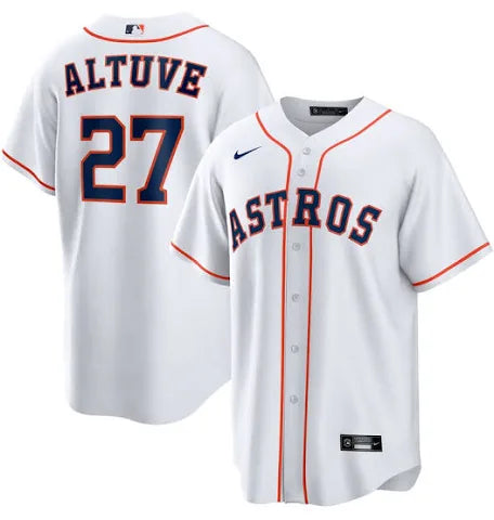 Jose Altuve Houston Astros home white jersey