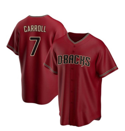 Corbin Carroll Arizona Diamondbacks road red alternate jersey