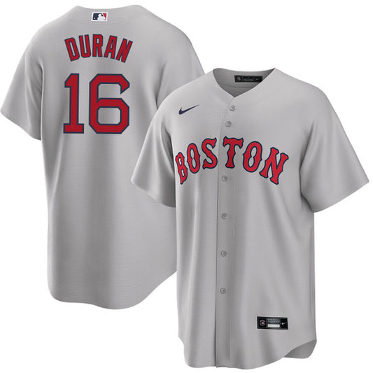 Jarren Duran Boston Red Sox road gray jersey