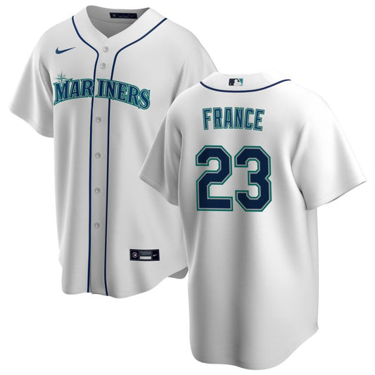 Ty France Seattle Mariners home white jersey